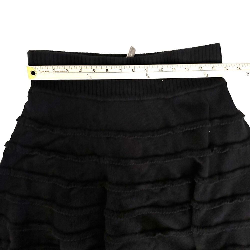 Hanna Anderson Girls Black Cotton Sweater A-Line Stretchy Skirt Size M - Picture 8 of 9